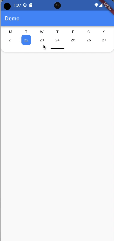 Dragdown date time picker GIF